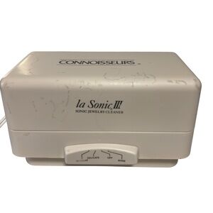 CONNOISSEURS la Sonic III Dual Compartment Jewelry Cleaner Electric Model 1CONX